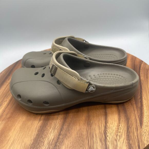 Crocs Ace Boating Clogs Mens Size 9 Green Comfort Casual Shoes main image 8
